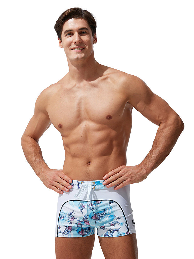 Men's Comfy Waistband Stay-Put Fit Bold Prints Swim Shorts & Trunks | dmunderwear