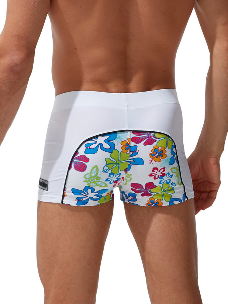 Men's Comfy Waistband Stay-Put Fit Bold Prints Swim Shorts & Trunks | dmunderwear detail image 11