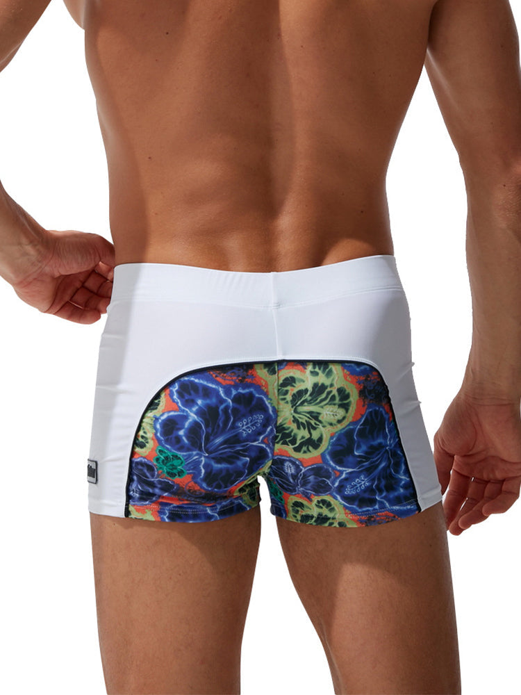 Men's Comfy Waistband Stay-Put Fit Bold Prints Swim Shorts & Trunks | dmunderwear detail image 16