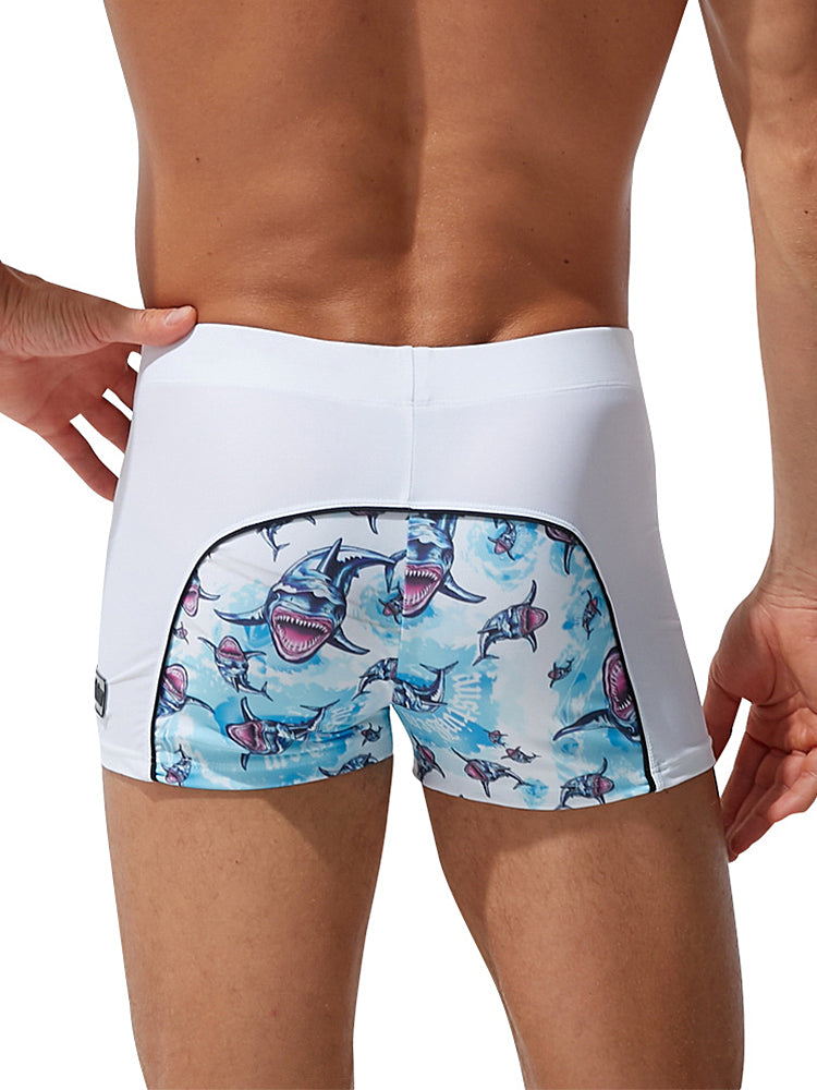Men's Comfy Waistband Stay-Put Fit Bold Prints Swim Shorts & Trunks | dmunderwear detail image 20