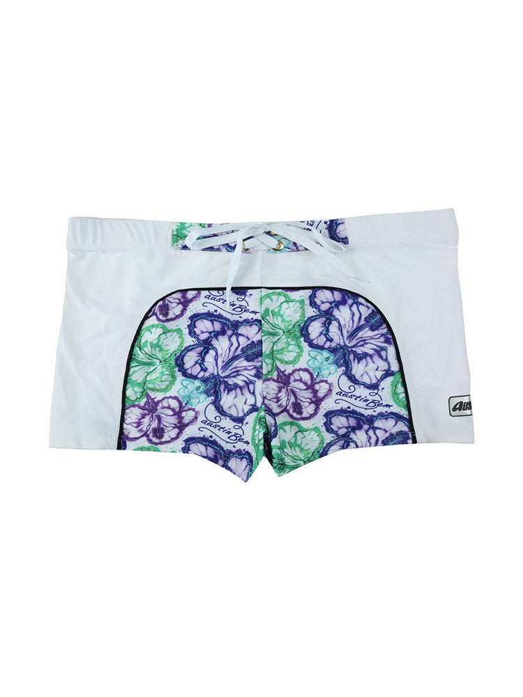 Men's Comfy Waistband Stay-Put Fit Bold Prints Swim Shorts & Trunks | dmunderwear detail image 7
