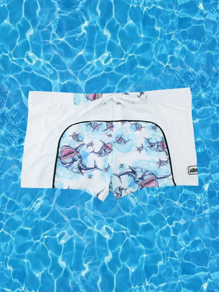 Men's Comfy Waistband Stay-Put Fit Bold Prints Swim Shorts & Trunks | dmunderwear detail image 8