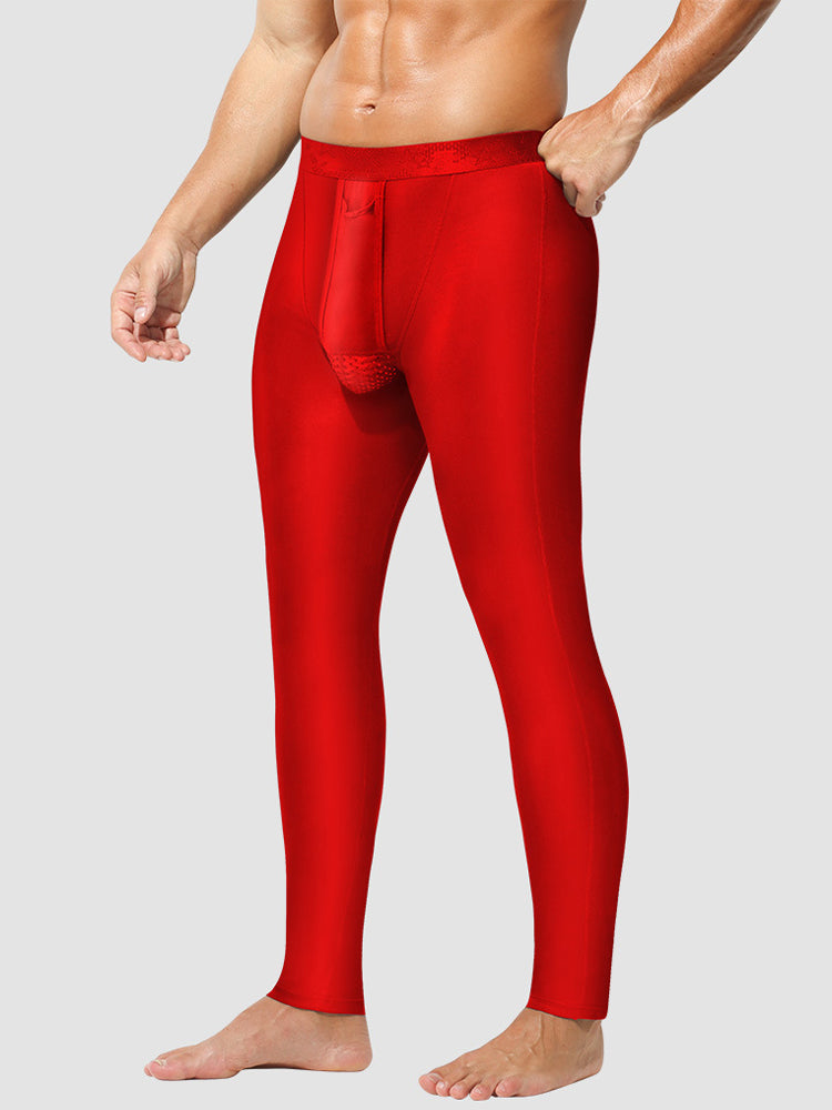 Men's Cozy Warm-Touch Active Fit Separated Pouch Thermal Bottoms | dmunderwear detail image 11