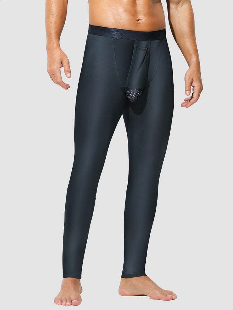Men's Cozy Warm-Touch Active Fit Separated Pouch Thermal Bottoms | dmunderwear detail image 15