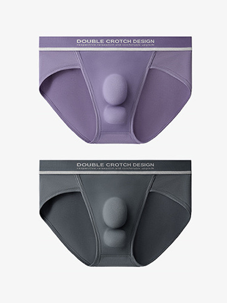Men's Double-Crotch Separation Ultra-Soft Modal Briefs | dmunderwear detail image 17