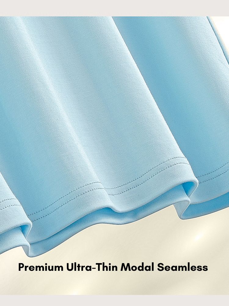 Men's Double-Faced Modal Crewneck Base Layer Casual Ultra-Soft Tagless T-Shirt | dmunderwear detail image 5