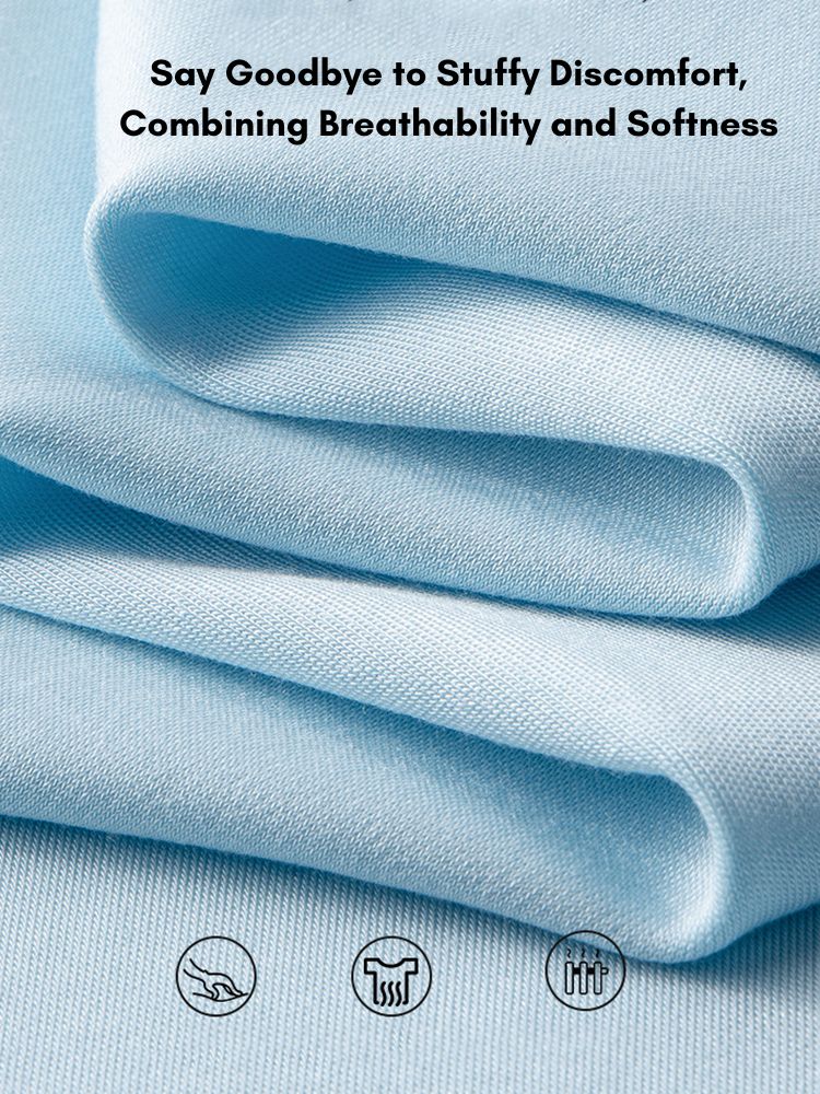 Men's Double-Faced Modal Crewneck Base Layer Casual Ultra-Soft Tagless T-Shirt | dmunderwear detail image 6