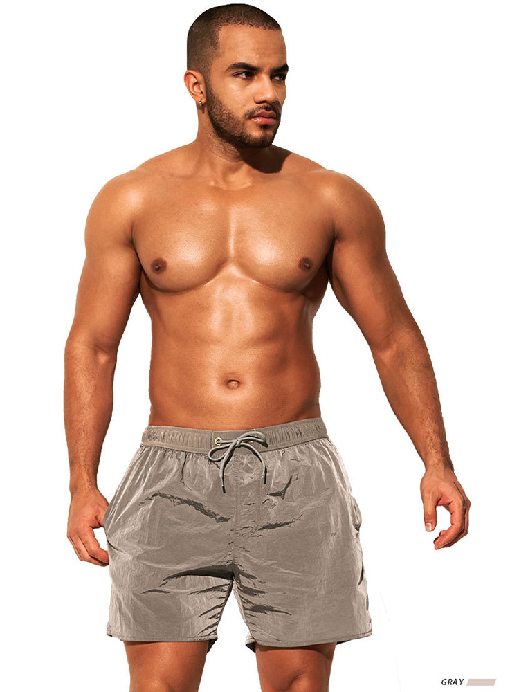 Men's Double-Layer Loose Board Shorts | dmunderwear detail image 13