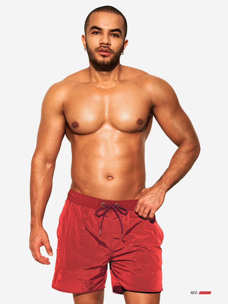 Men's Double-Layer Loose Board Shorts | dmunderwear detail image 16