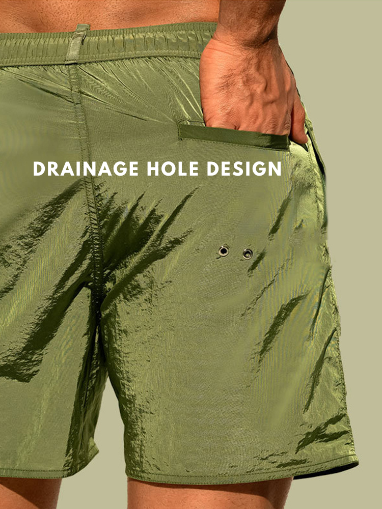 Men's Double-Layer Loose Board Shorts | dmunderwear detail image 5