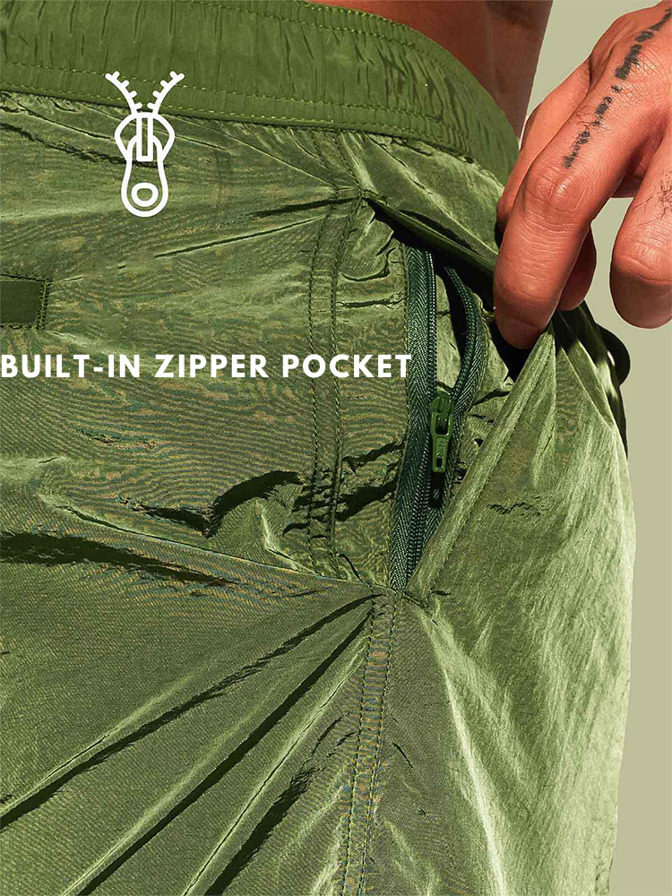 Men's Double-Layer Loose Board Shorts | dmunderwear detail image 7