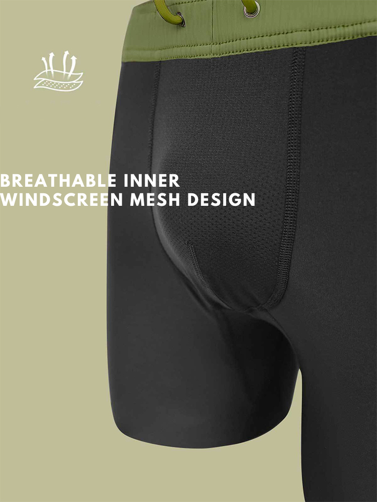 Men's Double-Layer Loose Board Shorts | dmunderwear detail image 9