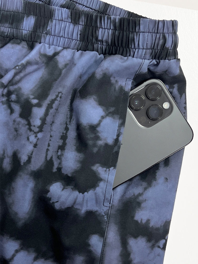 Men's Double-Layered Quick-Dry Fabric Sporty Cut Board Shorts | dmunderwear detail image 5