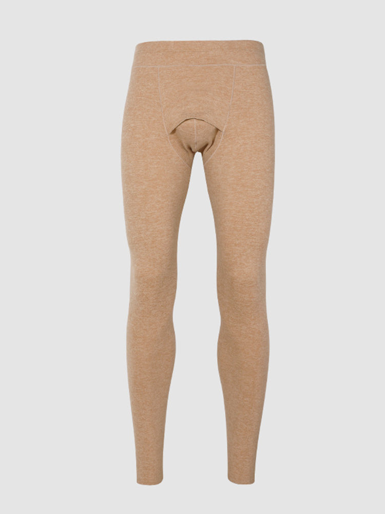 Men's Double-Sided Fleece Thickened Antibacterial Cotton Base Layer Thermal Bottoms | dmunderwear