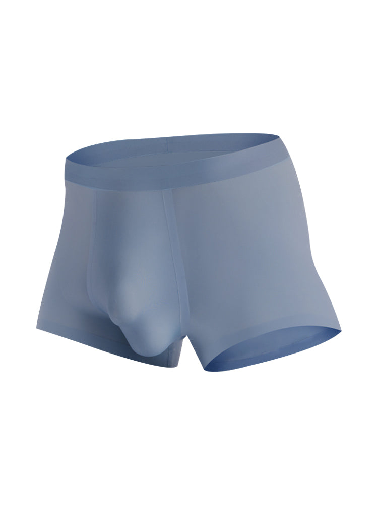 Men's Dual-Convex Gusset Comfy Waistband Ice Silk Trunks | dmunderwear detail image 11