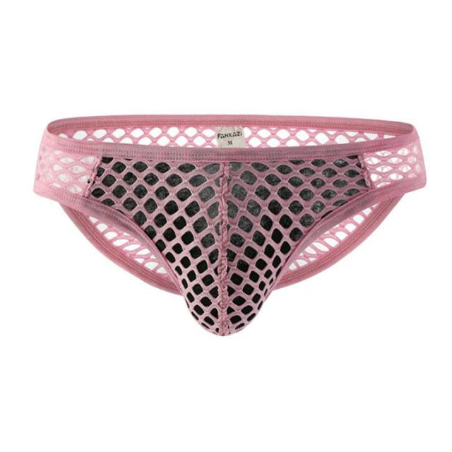 Mens Fishnet Underwear Briefs | dmunderwear detail image 12