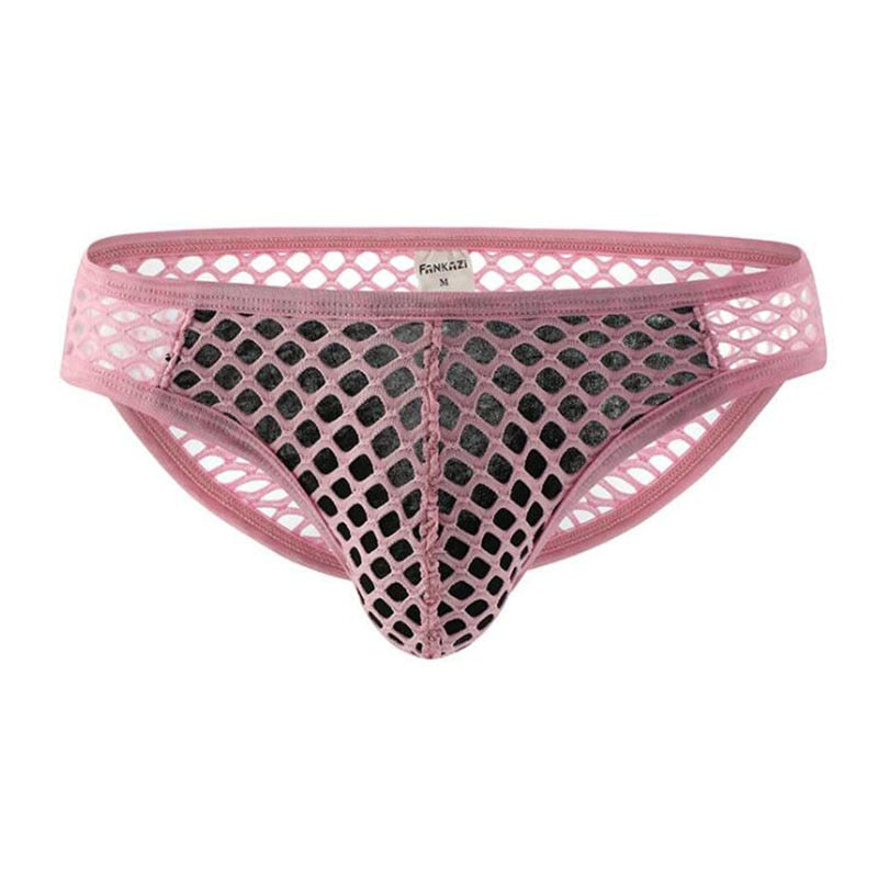 Mens Fishnet Underwear Briefs | dmunderwear detail image 16