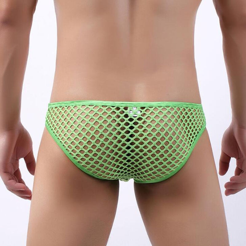 Mens Fishnet Underwear Briefs | dmunderwear detail image 5