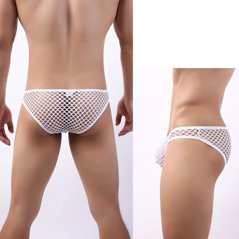 Mens Fishnet Underwear Briefs | dmunderwear detail image 6