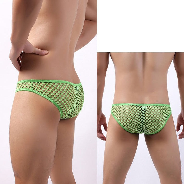 Mens Fishnet Underwear Briefs | dmunderwear detail image 8