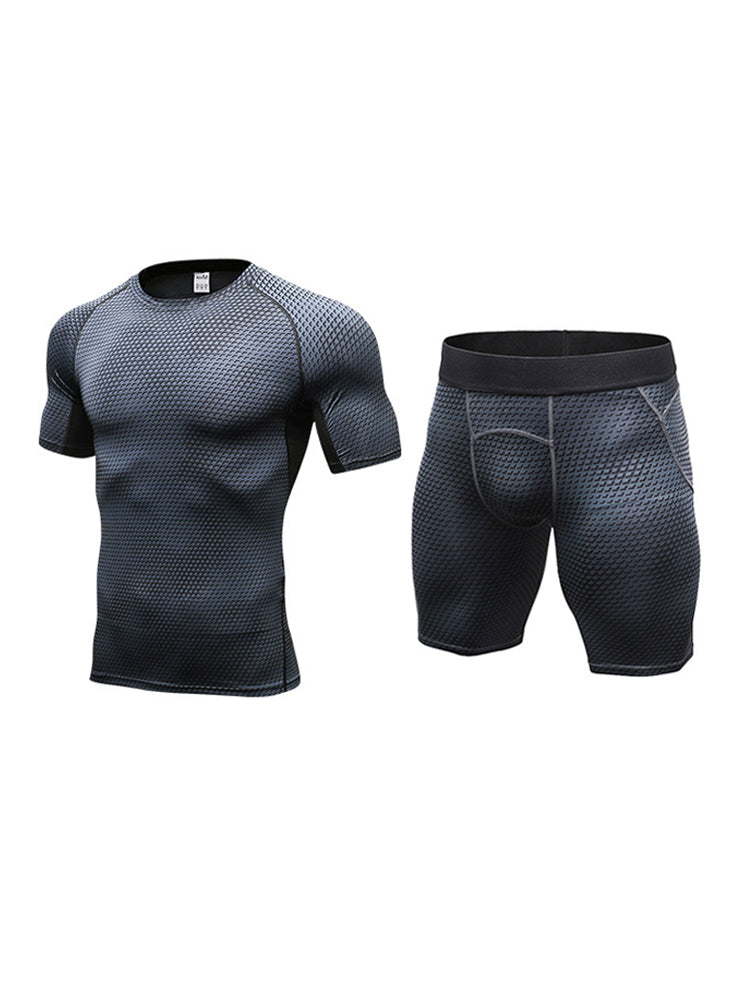 Men's Fitness Running Moisture-Wicking & Quick-Dry Fabric Activewear Tops & Tights | dmunderwear detail image 2