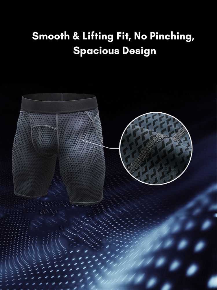 Men's Fitness Running Moisture-Wicking & Quick-Dry Fabric Activewear Tops & Tights | dmunderwear detail image 3