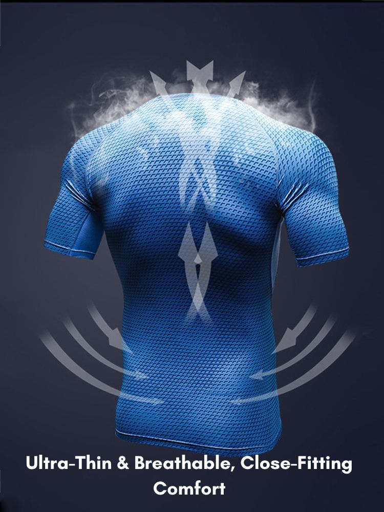Men's Fitness Running Moisture-Wicking & Quick-Dry Fabric Activewear Tops & Tights | dmunderwear detail image 6