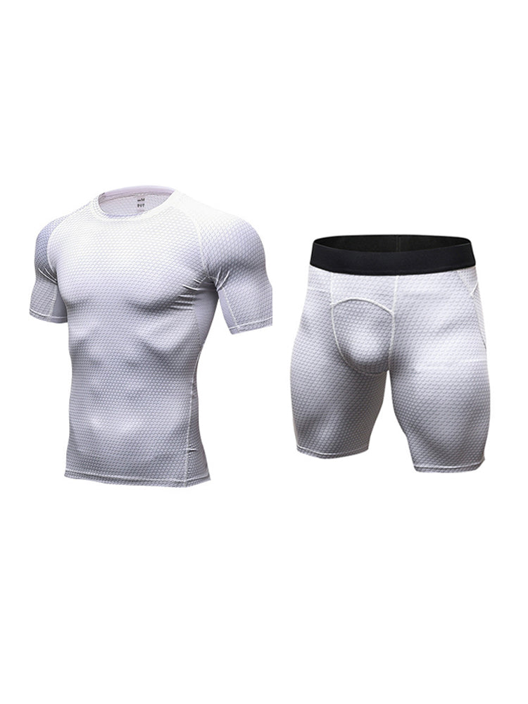 Men's Fitness Running Moisture-Wicking & Quick-Dry Fabric Activewear Tops & Tights | dmunderwear detail image 8