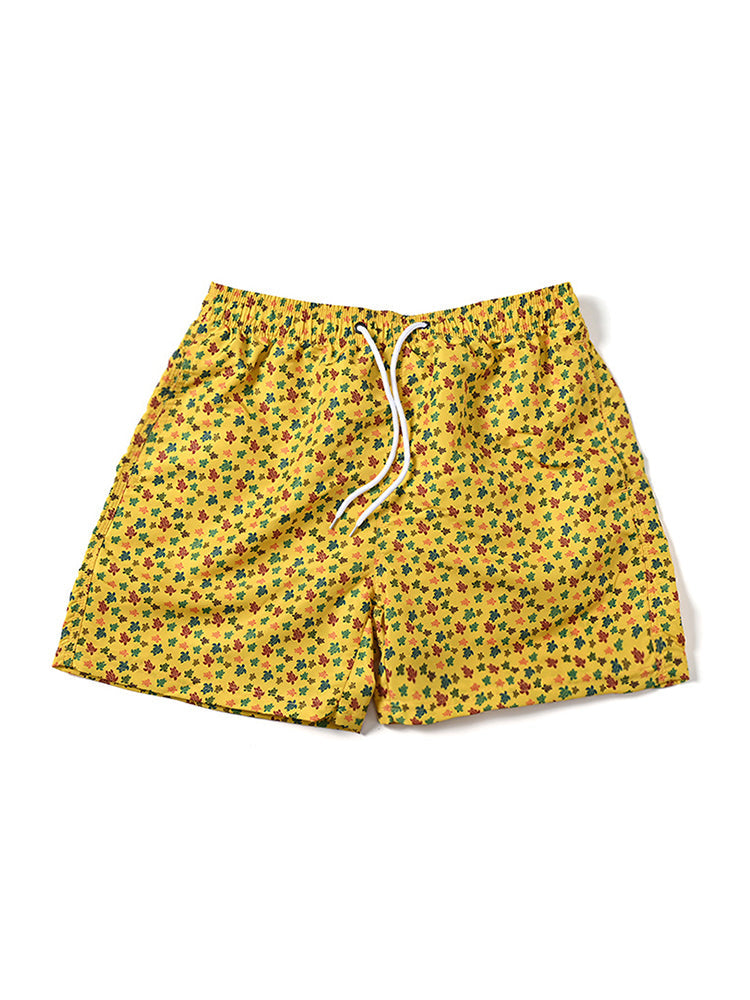 Men's Floral Print Quick-Dry Hybrid Chafe-Free Design Adaptive Stretch Board Shorts | dmunderwear detail image 10