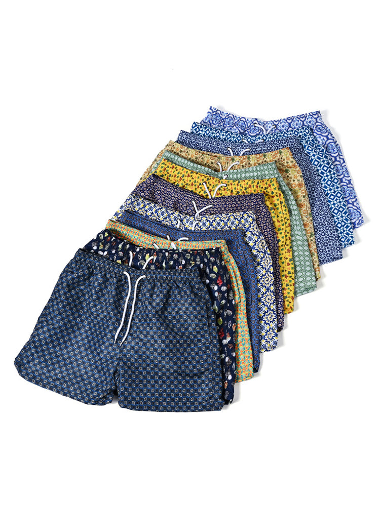 Men's Floral Print Quick-Dry Hybrid Chafe-Free Design Adaptive Stretch Board Shorts | dmunderwear detail image 17