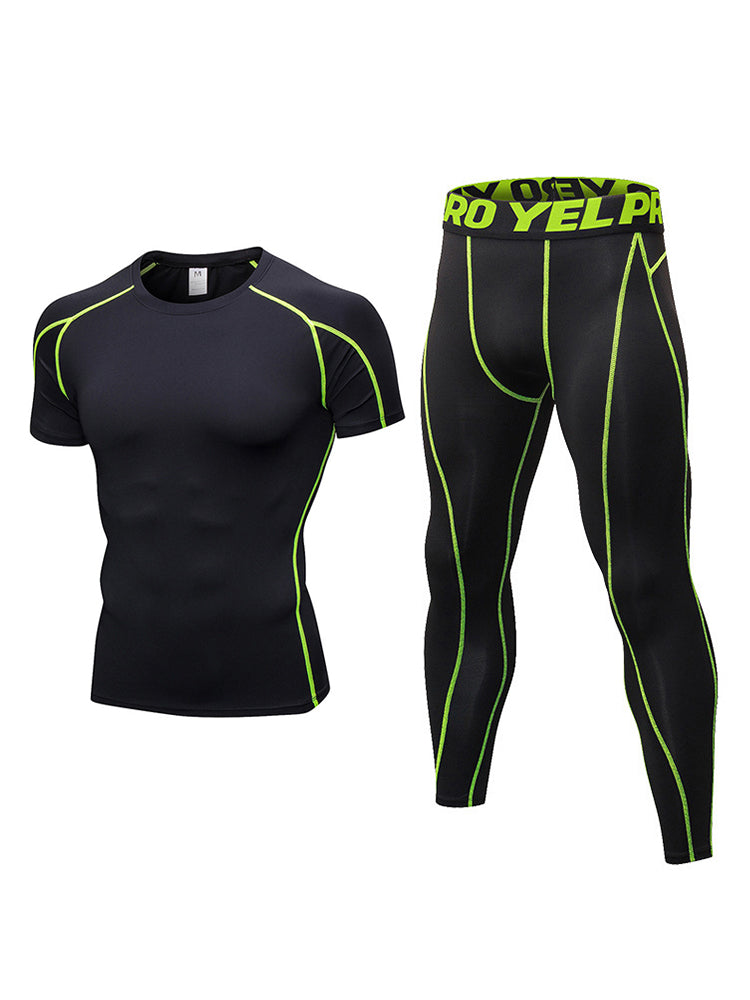 Men's Full Coverage Mesh Panel Quick-Dry Fabric Odor-Control Tops & Tights | dmunderwear detail image 14
