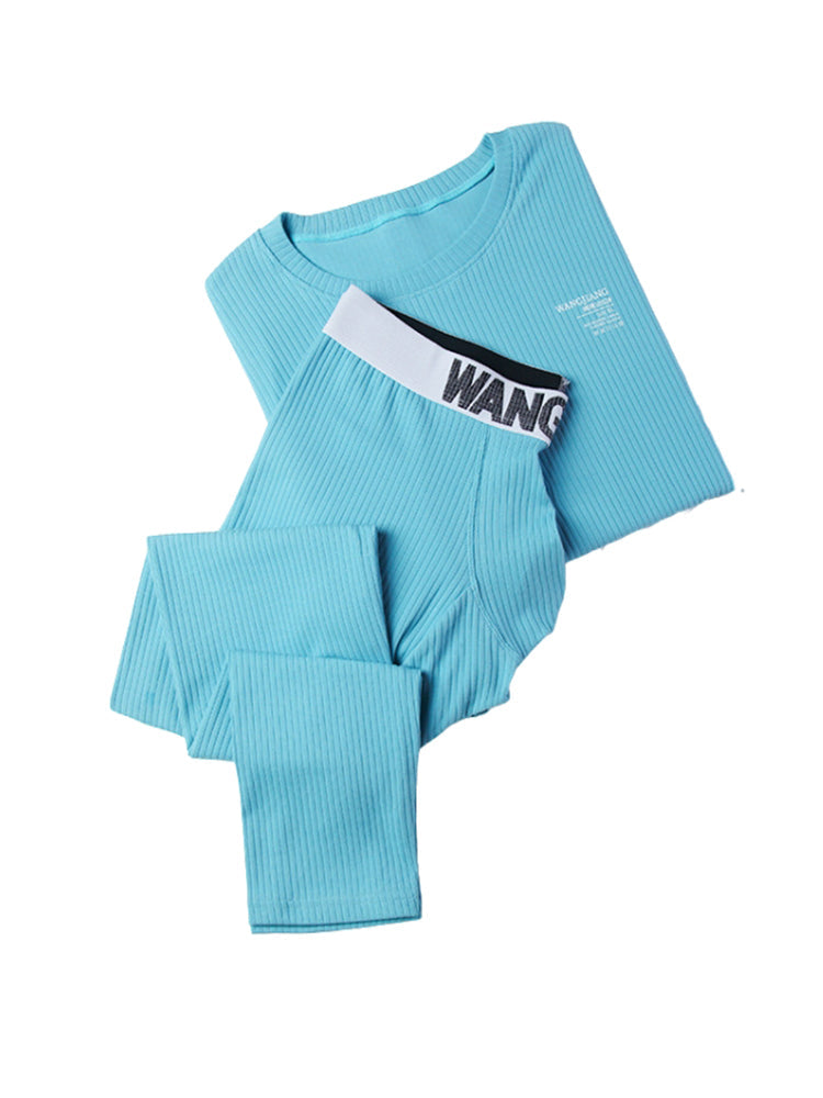 Men's Full Coverage Solid Color Ultra-Soft Cotton Comfortable Smooth Thermal Sets | dmunderwear detail image 19