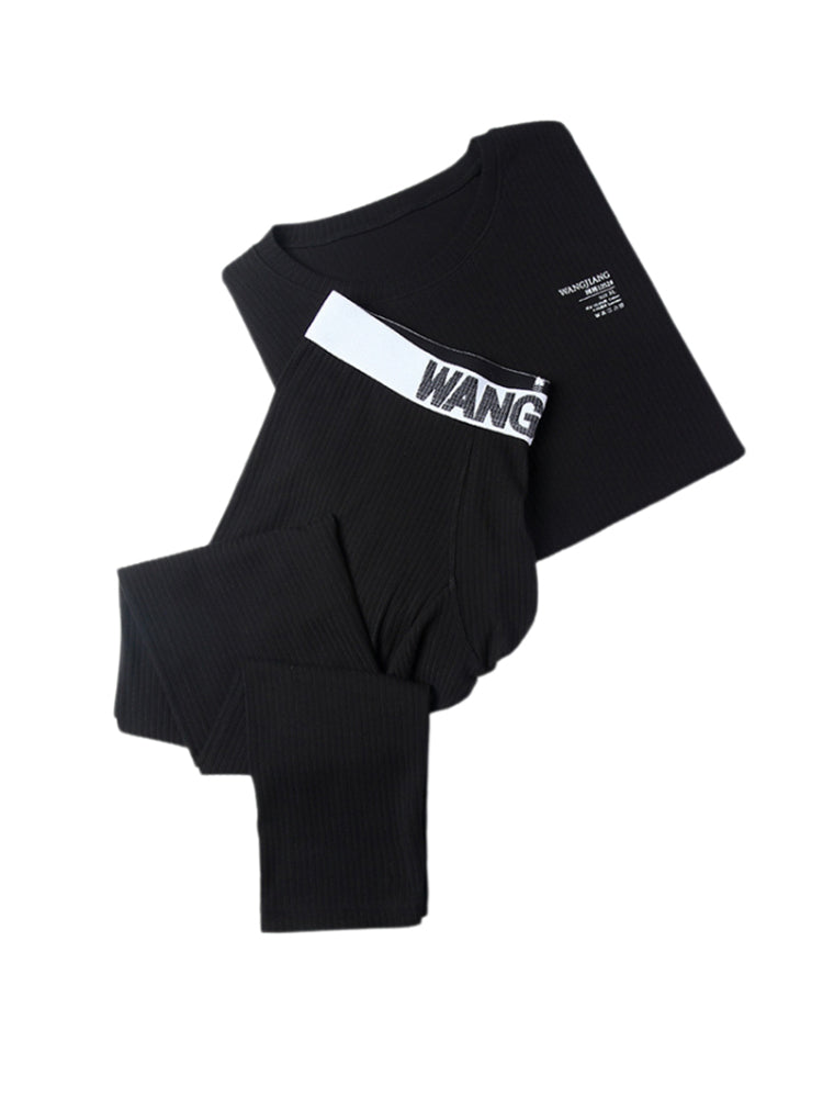 Men's Full Coverage Solid Color Ultra-Soft Cotton Comfortable Smooth Thermal Sets | dmunderwear detail image 7