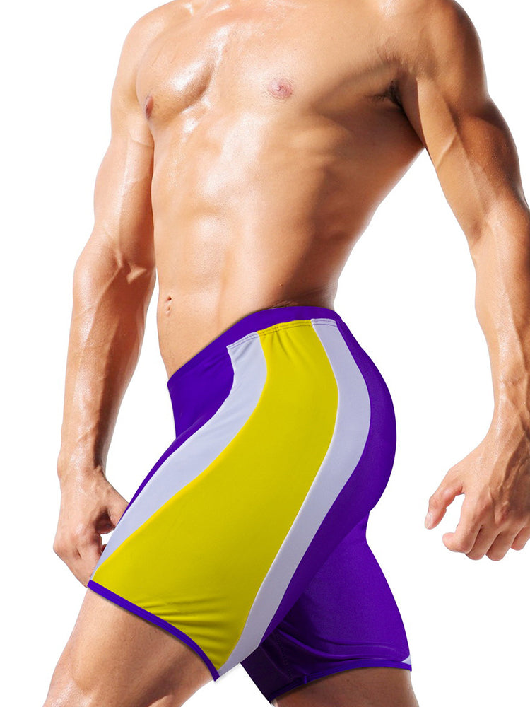 Men's Full Coverage Sporty Cut Anti-Chafing Swim Shorts & Trunks | dmunderwear detail image 10