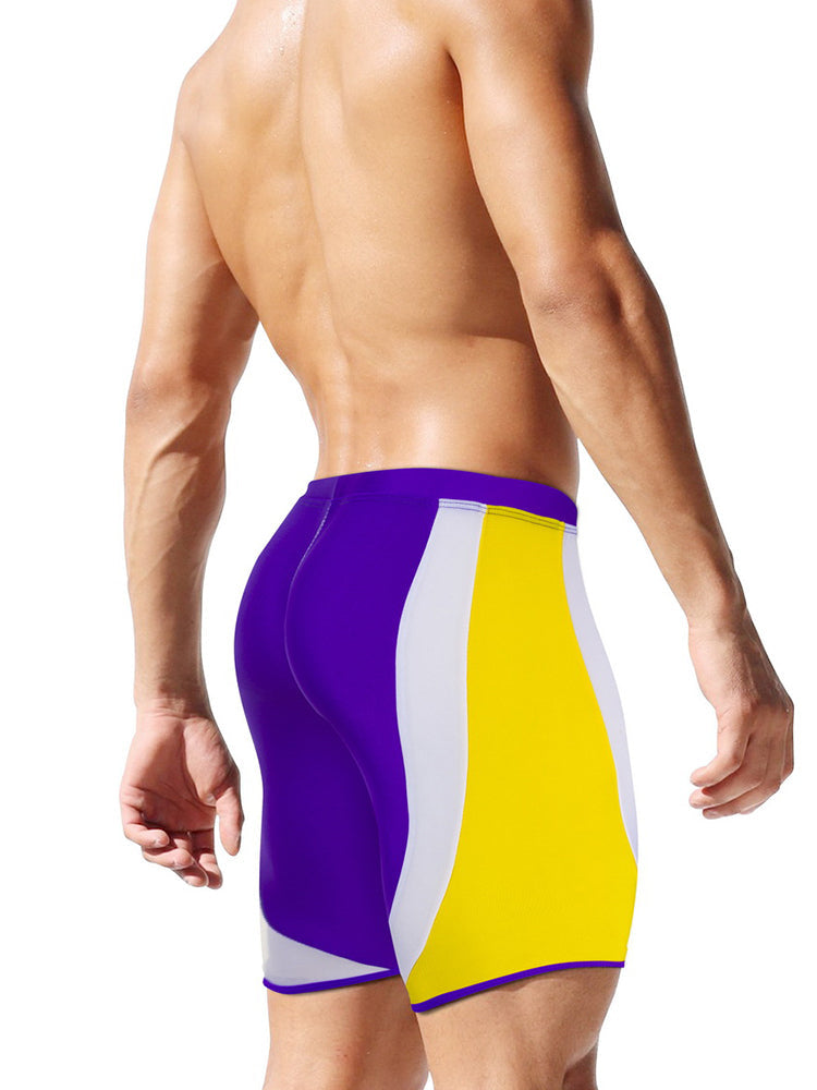 Men's Full Coverage Sporty Cut Anti-Chafing Swim Shorts & Trunks | dmunderwear detail image 11