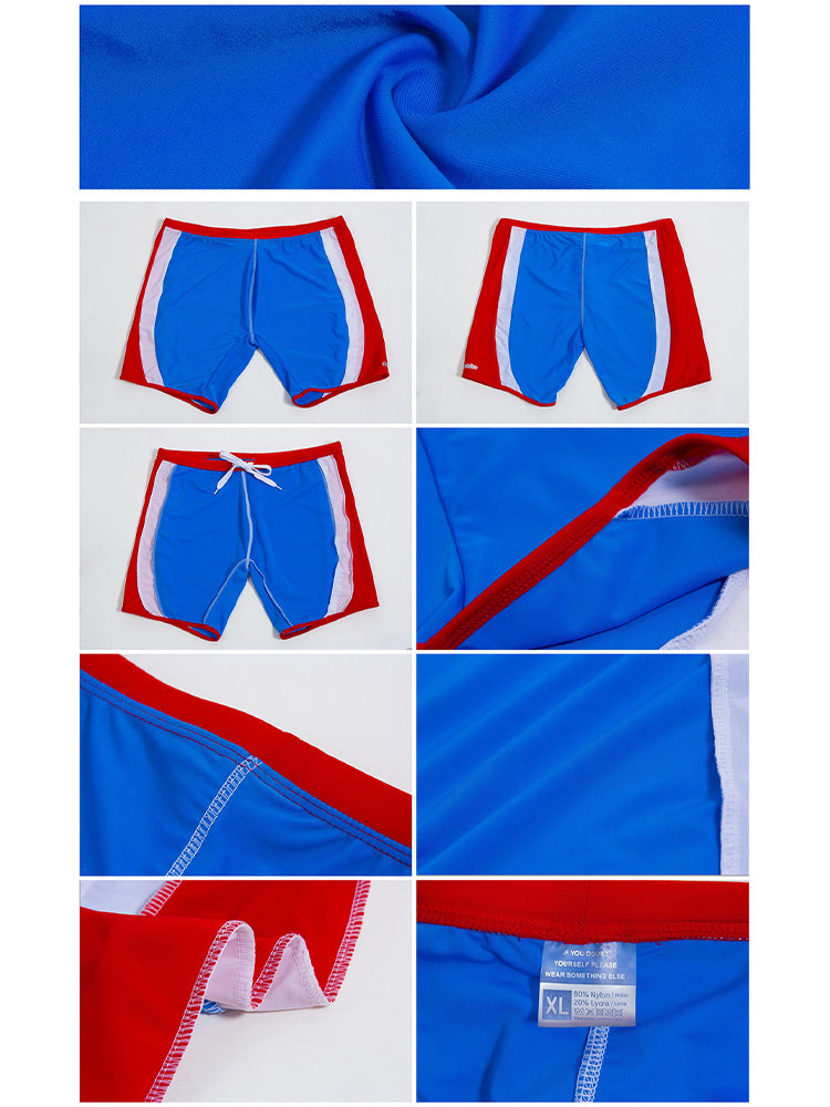 Men's Full Coverage Sporty Cut Anti-Chafing Swim Shorts & Trunks | dmunderwear detail image 18