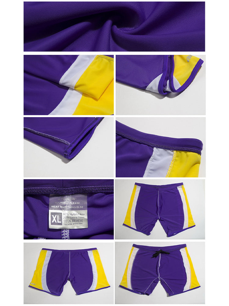 Men's Full Coverage Sporty Cut Anti-Chafing Swim Shorts & Trunks | dmunderwear detail image 20
