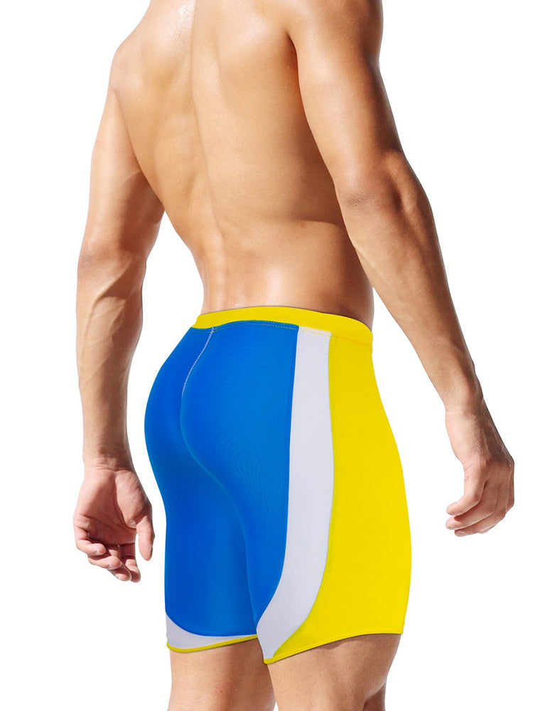 Men's Full Coverage Sporty Cut Anti-Chafing Swim Shorts & Trunks | dmunderwear detail image 4