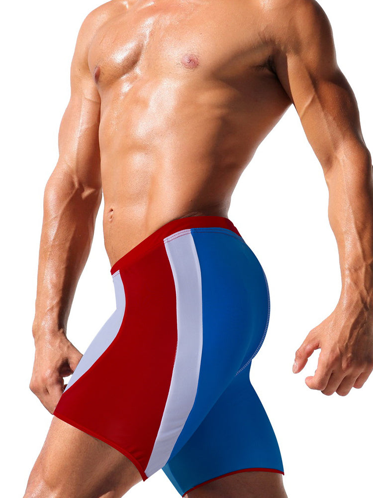 Men's Full Coverage Sporty Cut Anti-Chafing Swim Shorts & Trunks | dmunderwear detail image 5