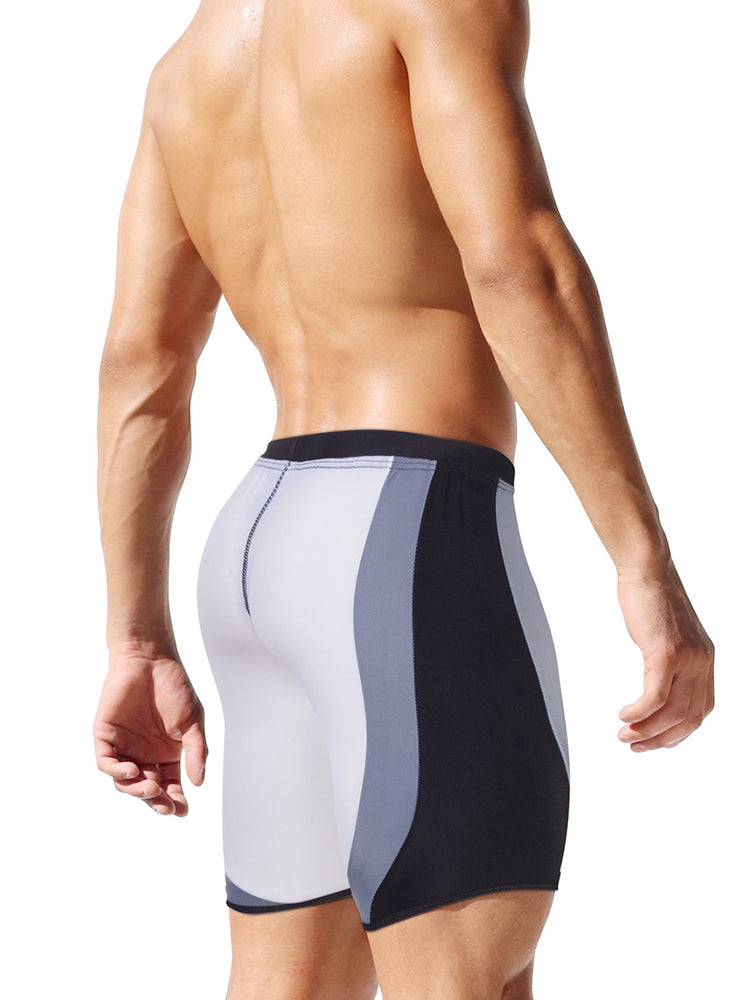 Men's Full Coverage Sporty Cut Anti-Chafing Swim Shorts & Trunks | dmunderwear detail image 9