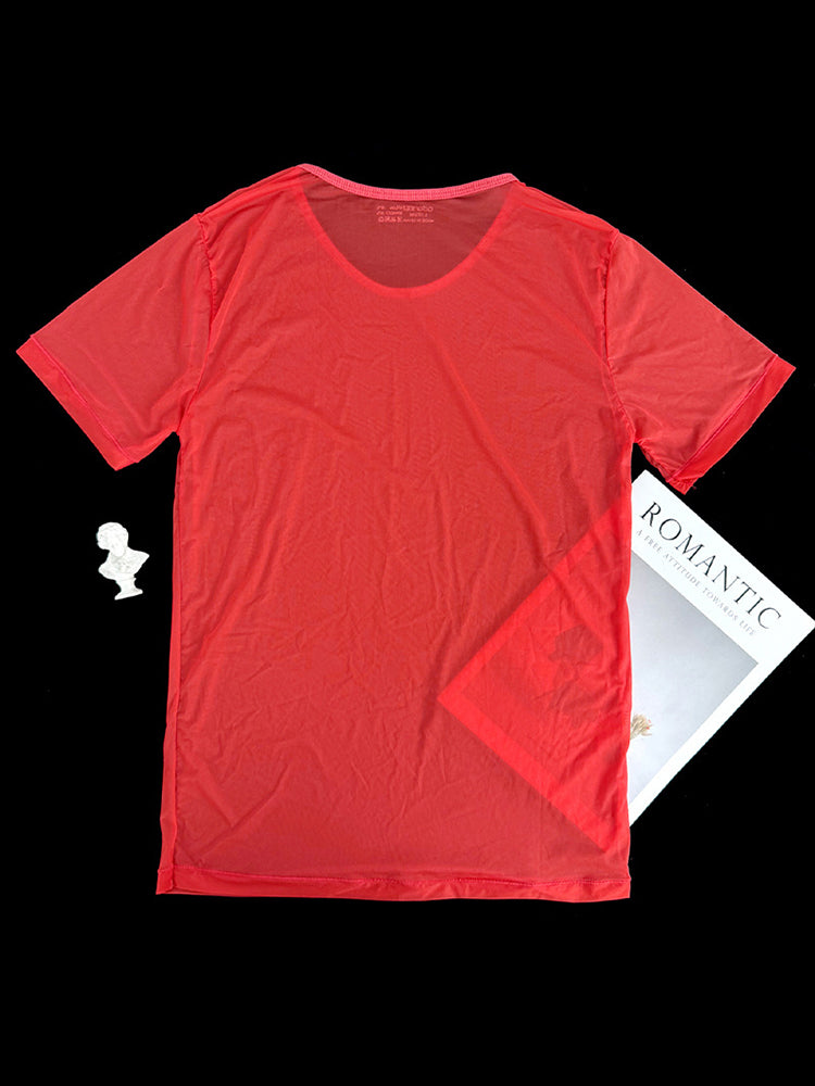Men's High Elasticity Breathable & Close-Fitting Quick-Dry Activewear Tops | dmunderwear detail image 12