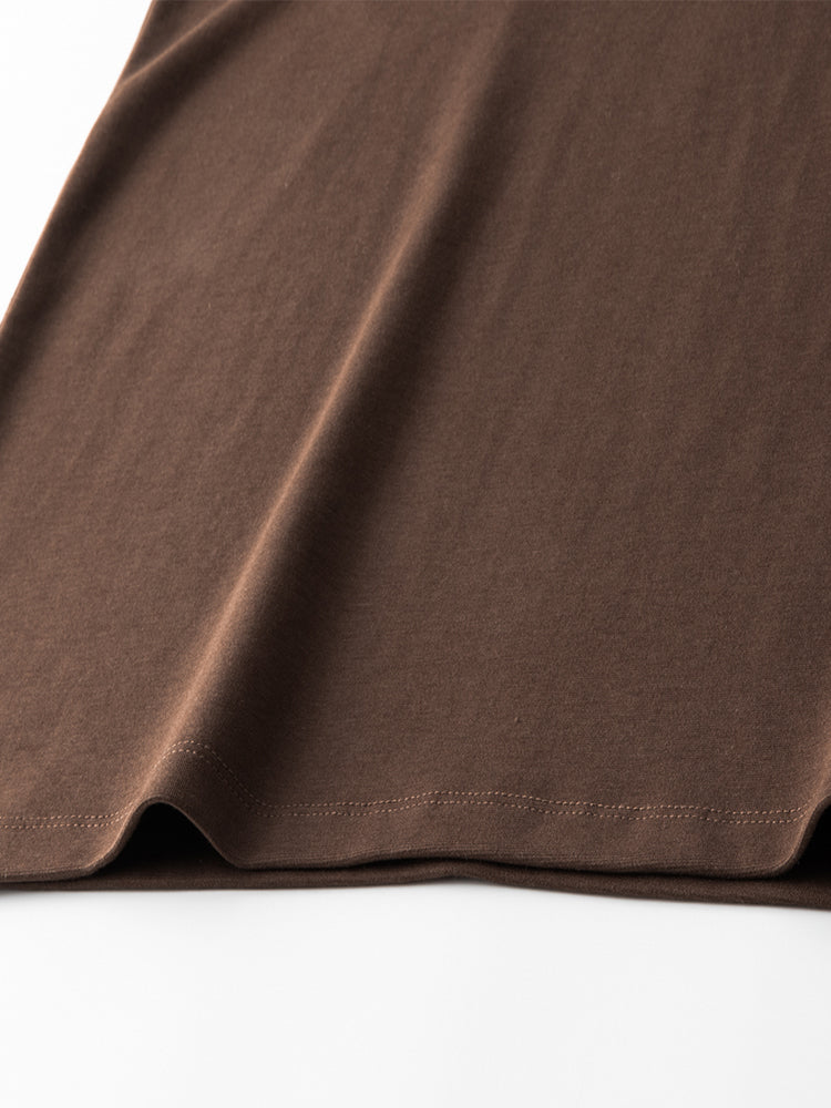 Men's High-Quality Long Sleeve Oversized & Skin-Friendly Solid Color Loungewear Tops | dmunderwear detail image 13