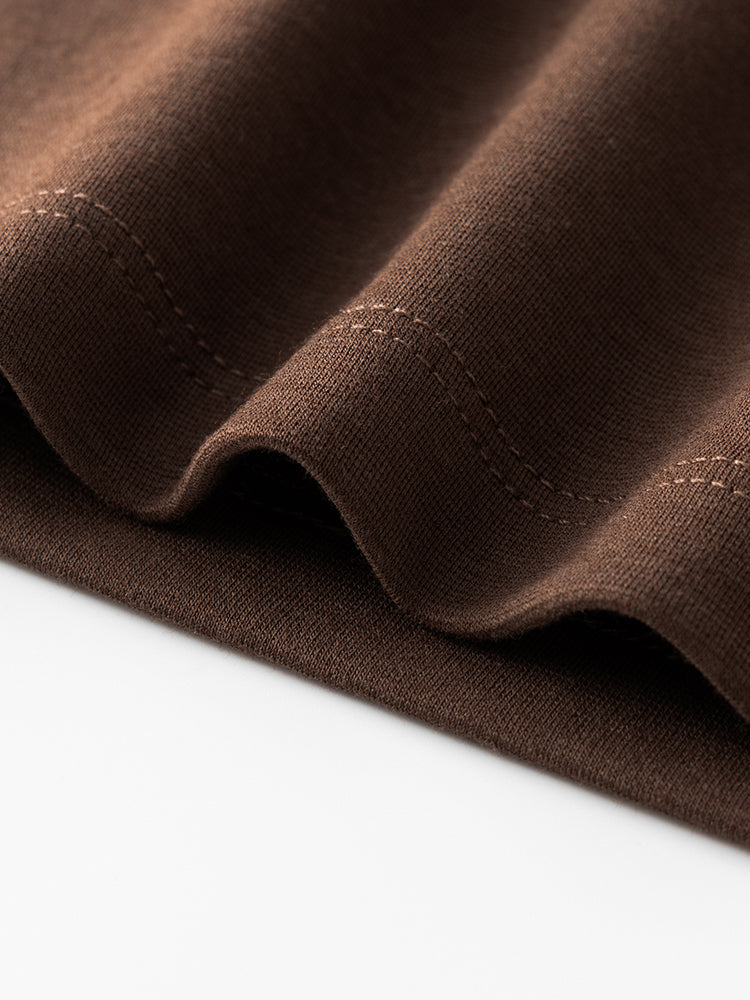 Men's High-Quality Long Sleeve Oversized & Skin-Friendly Solid Color Loungewear Tops | dmunderwear detail image 14