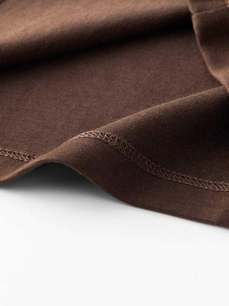Men's High-Quality Long Sleeve Oversized & Skin-Friendly Solid Color Loungewear Tops | dmunderwear detail image 15