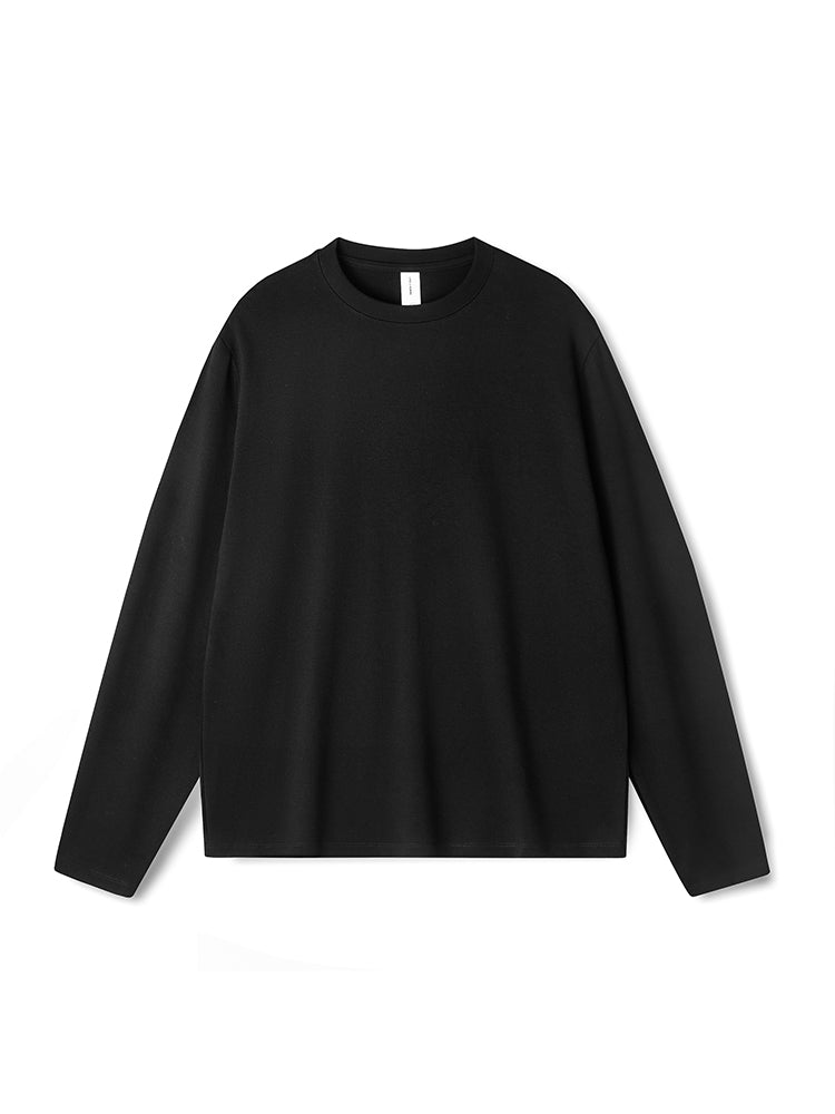 Men's High-Quality Long Sleeve Oversized & Skin-Friendly Solid Color Loungewear Tops | dmunderwear detail image 16