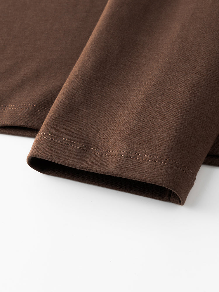 Men's High-Quality Long Sleeve Oversized & Skin-Friendly Solid Color Loungewear Tops | dmunderwear detail image 17