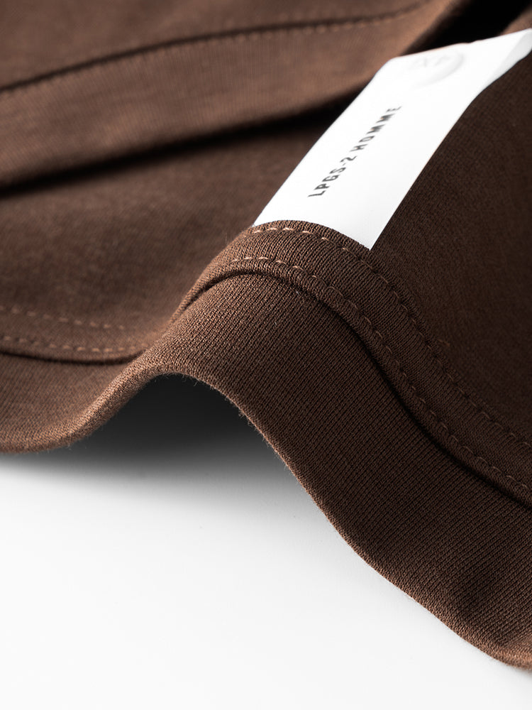 Men's High-Quality Long Sleeve Oversized & Skin-Friendly Solid Color Loungewear Tops | dmunderwear detail image 18