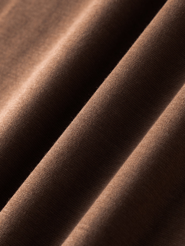 Men's High-Quality Long Sleeve Oversized & Skin-Friendly Solid Color Loungewear Tops | dmunderwear detail image 20