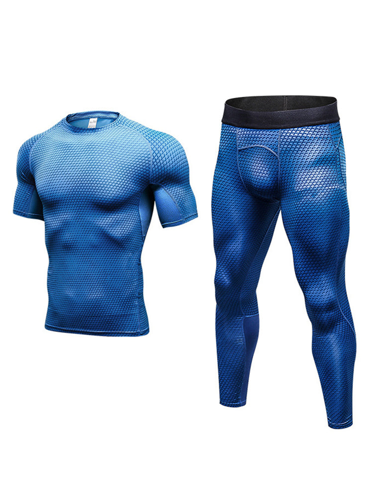 Men's High-Stretch Lightweight & Airy Odor-Control Quick-Dry Activewear Tops & Tights | dmunderwear detail image 14