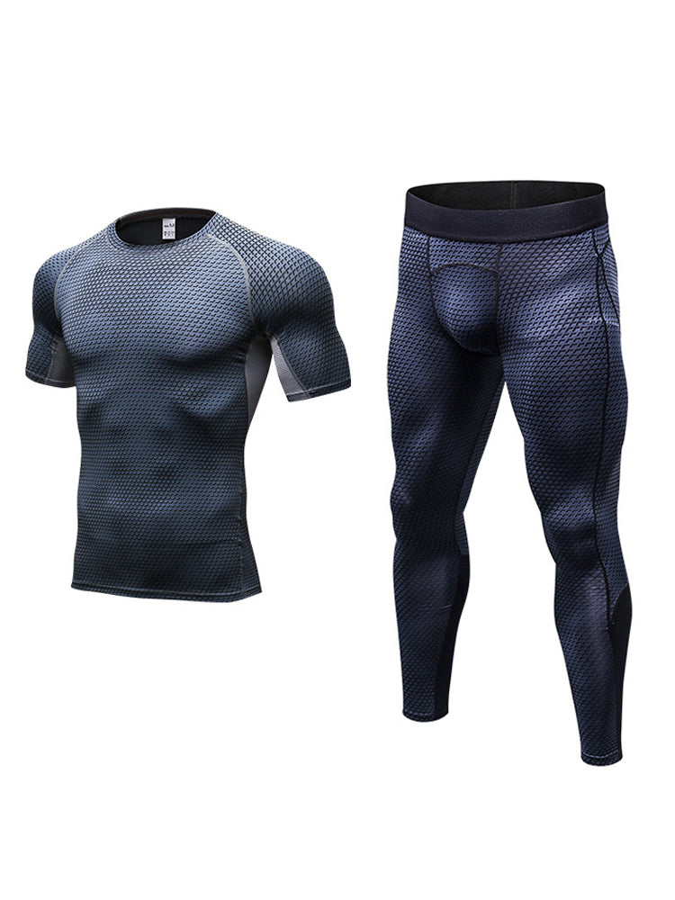 Men's High-Stretch Lightweight & Airy Odor-Control Quick-Dry Activewear Tops & Tights | dmunderwear detail image 2